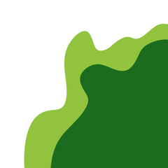 Obraz premium Minimal Green Layered Shape Background type 3