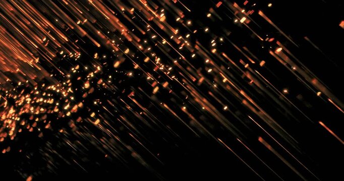This stunning abstraction showcases a brilliant metal sparkle on a deep black background, ideal for motion graphics, special effects, and unique creative projects that require attention and flair