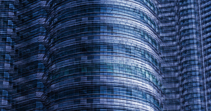 Architectural lines forming abstract urban background