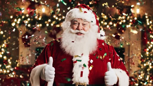Santa Claus Spreading Christmas Cheer and Festive Joy.