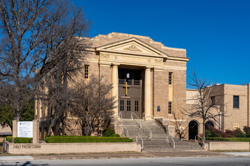 Obraz premium First Presbyterian Church Schreiner Chapel in Kerrville, Texas