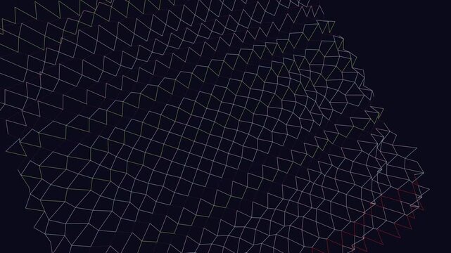 Dark Background with White Mesh Structure.