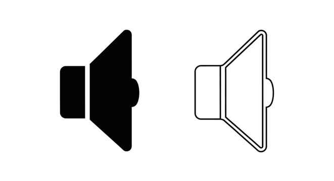 Mute and unmute icons Vector