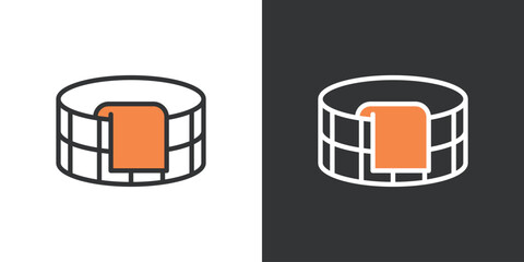 お風呂の桶アイコン © WAWAWA