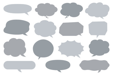 編集しやすいシンプル吹き出しセット【 吹き出し口調整可能 】