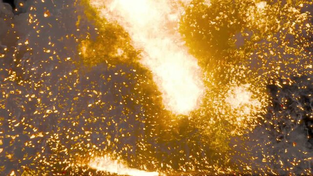 Explosion Fire Blast Impact Overlay VFX &ndash; Cinematic Camera Hit Flame Effect