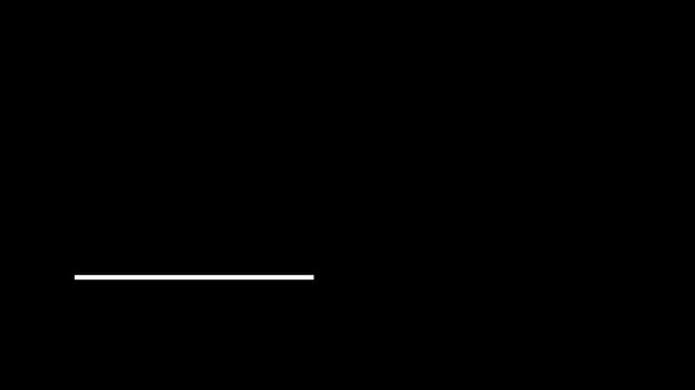 simple rectangle lower third box animation on black background square lower third with alpha channel