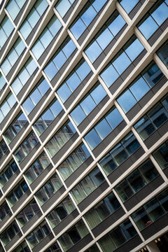 Abstract modern architecture, London, England, UK