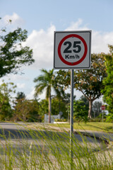 speed limit sign