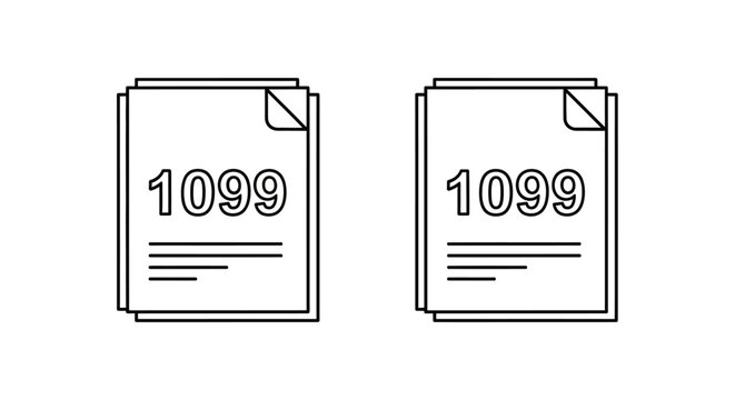 Duplicate document 1099 Vector