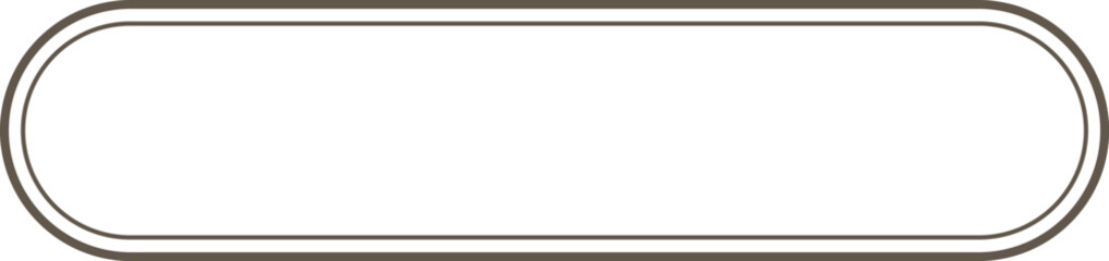 Obraz premium Rounded Banner Frame Outline