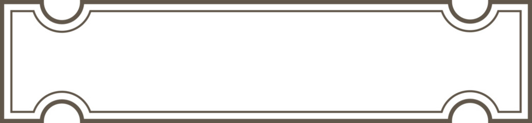 Obraz premium Ticket Border Frame Banner