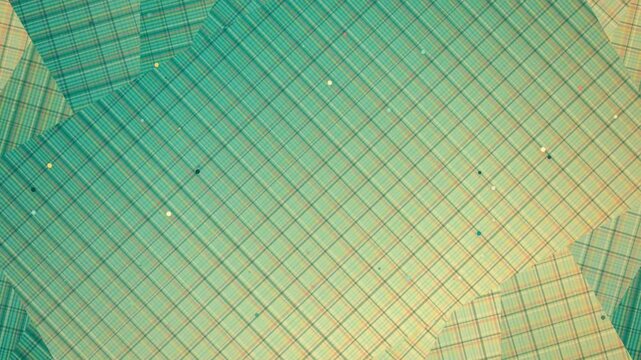 Green Yellow Grid Pattern Background.