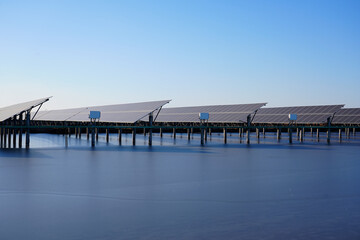 Fototapeta premium Solar panels green energy light energy