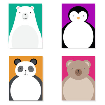 Cart&atilde;o com animais