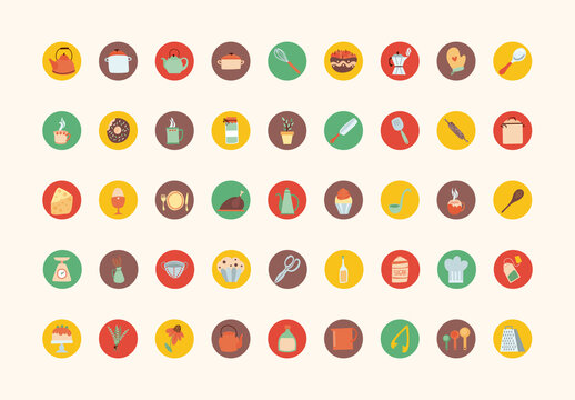 Kitchen Cooking Utensils Design Set