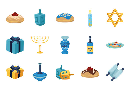 Happy Hanukkah Design Set