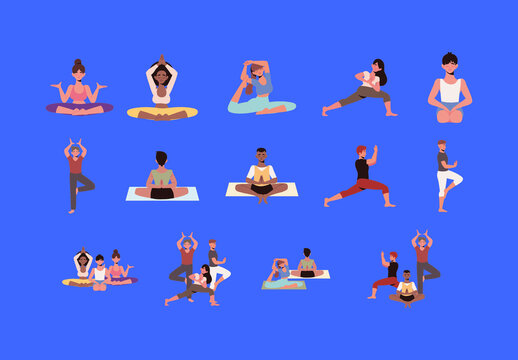 Yoga Illustration Design Set