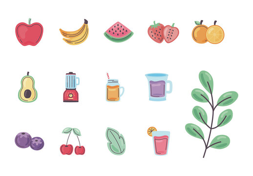 Delicious Smoothies Design Set