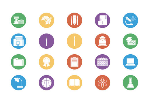 Education Icons Set