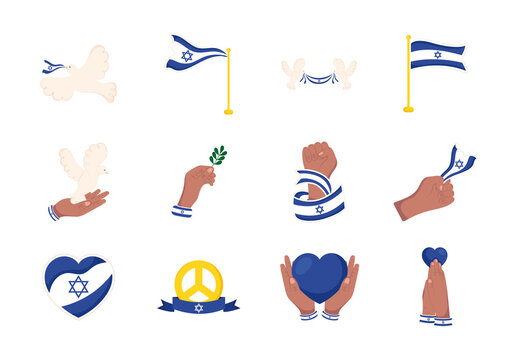 Israel Peace Dove Design Set