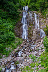 Obraz premium 250711秋山郷滝沢の不動滝