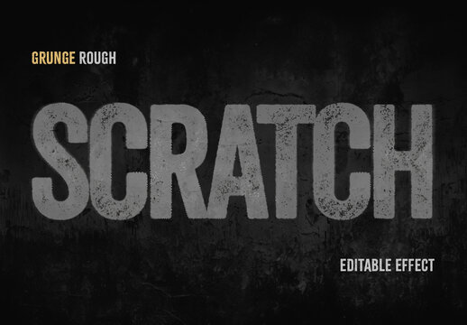 Grunge Rough Text Effect