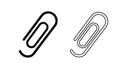 Fototapeta premium Paper clip icons set Vector