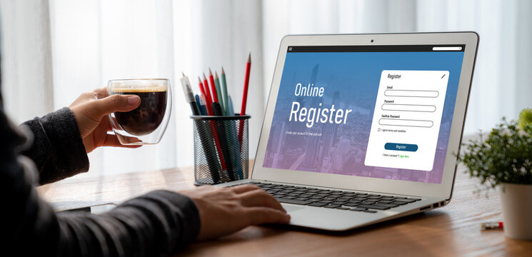 Online registration form for modish form filling on the internet website
