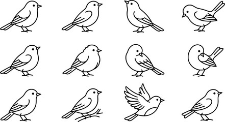 Fototapeta premium Crane bird svg, Crane bird silhouette, Japanese crane svg, Sandhill crane svg, Crane silhouette, Crane svg set 