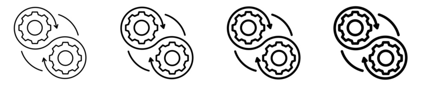 Devops  Icon Set Different Style Collection
