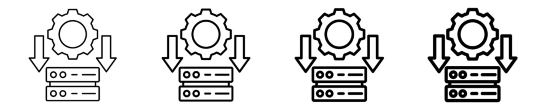Legacy System  Icon Set Different Style Collection
