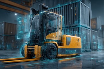Futuristic Smart Forklift