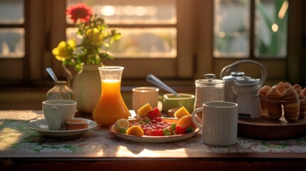 Bask in the golden light of a perfect, healthy morning meal.