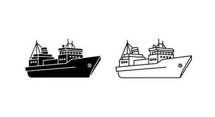 Obraz premium Modern vessels illustration Vector
