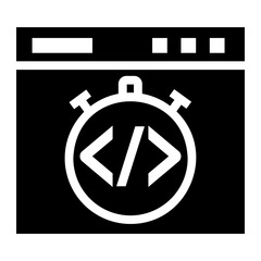 Fototapeta premium response Solid icon