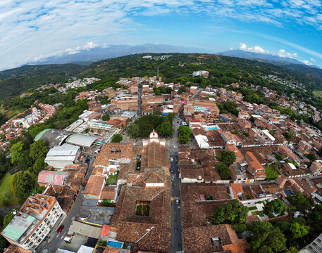 San Jeronimo, Antioquia - Colombia. January 25, 2026. Aerial drone view; it is 780 meters above sea level.