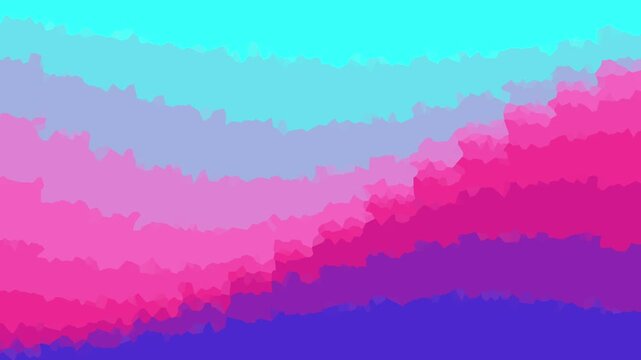 Wave pixelated pattern animation