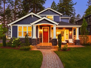 luxury home with garden