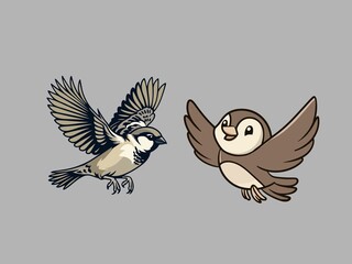 Fototapeta premium birds in flight