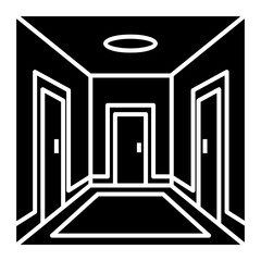 Fototapeta premium apartment Solid icon