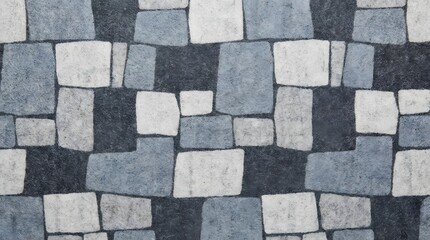 Gray Stone Brick Wall Texture, Close-Up View