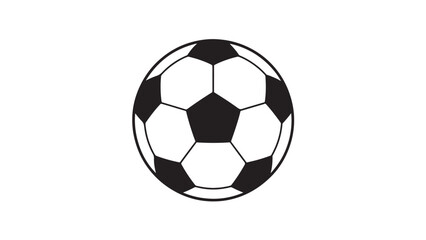 Naklejka premium Classic black-and-white soccer ball design.