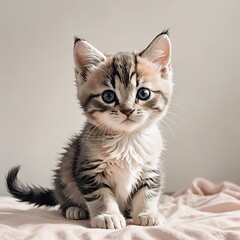 座り姿がかわいいマンチカンの子猫