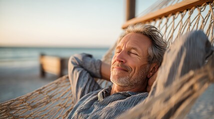 Older retirement enjoying peace of mind from stable gold and silver portfolio, aiming for stress-free retirement