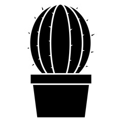 cactus pot flower illustration