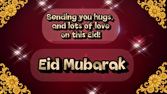 Elegant maroon Eid Mubarak Islamic motion background featuring a rich festive design for premium corporate and digital celebrations.