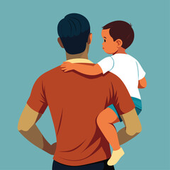 Obraz premium A modern fashion illustration featuring a man and woman standing in sport clothing with a vector t-shirt design and polo template shown from the back and front body silhouette