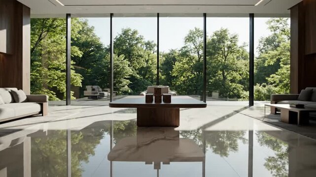 Modern architectural design showcase ai-generated stunning interiors natural light minimalist style