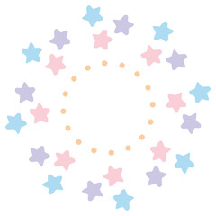 8月の園だよりに使いやすい シンプル手描き素材シリーズ｜打ち上げ花火 / Fireworks